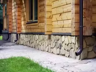 Отделка фундамента